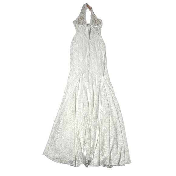 LEAU Saltair Lace Bustier Maxi Dress in White - Picture 1 of 6